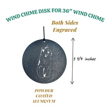 Load image into Gallery viewer, Wind Chime - Kitten - Black powder coated