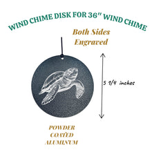 Load image into Gallery viewer, Wind Chime - Sea Turtle - Black powder coated