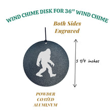 Load image into Gallery viewer, Wind Chime - Bigfoot Sasquatch - Black powder coated