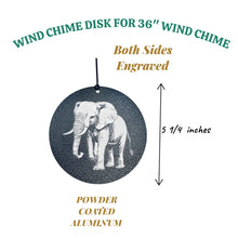Load image into Gallery viewer, Wind Chime - Elephant - Black powder coated