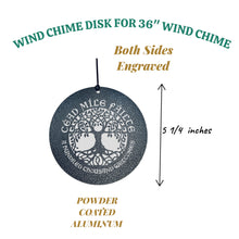 Load image into Gallery viewer, Wind Chime - Cead Mile Failte A hundred thousand welcomes - Black powder coated