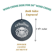 Load image into Gallery viewer, Wind Chime - Cthulhu - Black powder coated
