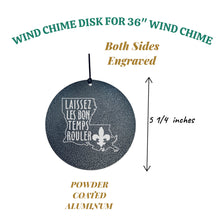 Load image into Gallery viewer, Wind Chime - Laissez les bons temps rouler - Black powder coated
