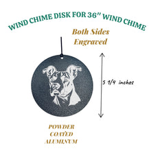 Load image into Gallery viewer, Wind Chime - Pit Bull - Black powder coated