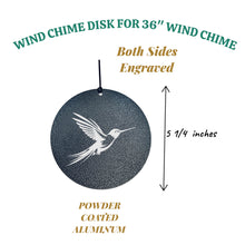 Load image into Gallery viewer, Wind Chime - Hummingbird - Black powder coated