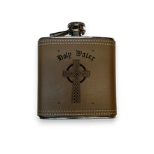 Load image into Gallery viewer, 8oz Celtic Cross Holy Water Flask