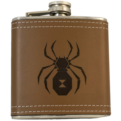 6oz Black Widow Flask KLB