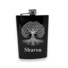 Load image into Gallery viewer, 8oz - CUSTOM - PERSONALIZED - Celtic Tree of Life Flask