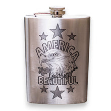 Load image into Gallery viewer, 8oz America the Beautiful Stainless Steel Flask