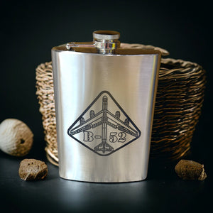 8oz B52 Bomber Stainless Steel Flask