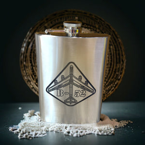 8oz B52 Bomber Stainless Steel Flask