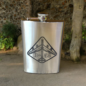 8oz B52 Bomber Stainless Steel Flask