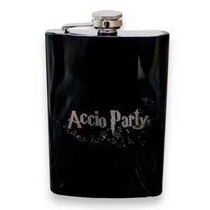 8oz BLACK Accio Party Flask