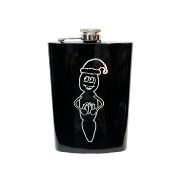 8oz BLACK Howdy Ho Flask