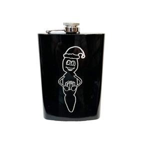 8oz BLACK Howdy Ho Flask