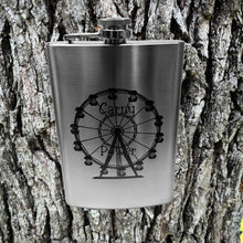 Load image into Gallery viewer, 8oz Carny Power Stainless Steel Stainless Steel Flask