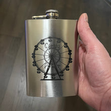 Load image into Gallery viewer, 8oz Carny Power Stainless Steel Stainless Steel Flask