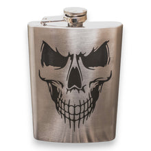 Load image into Gallery viewer, 8oz Evil Skull Stainless Steel Flask