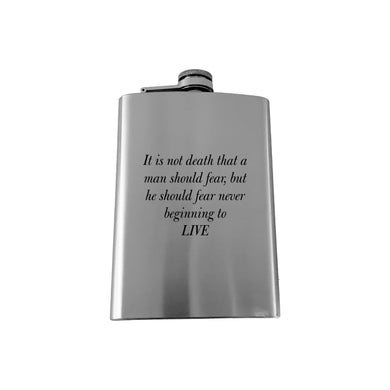 8oz It is not Death that a Man should Fear Marcus Aurelius SS Flask