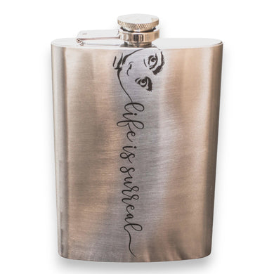 8oz Life is Surreal Stainless Steel Flask