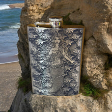 Load image into Gallery viewer, 8oz Mermaid Stainless Steel Flask