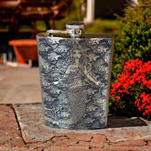 Load image into Gallery viewer, 8oz Mermaid Stainless Steel Flask