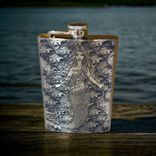 Load image into Gallery viewer, 8oz Mermaid Stainless Steel Flask