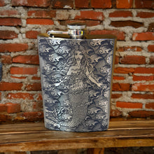 Load image into Gallery viewer, 8oz Mermaid Stainless Steel Flask