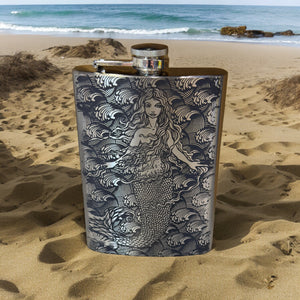 8oz Mermaid Stainless Steel Flask