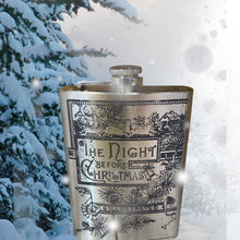 Load image into Gallery viewer, 8oz Night Before Christmas Stainless Steel Flask