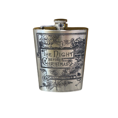 8oz Night Before Christmas Stainless Steel Flask