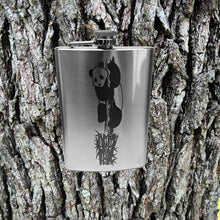 Load image into Gallery viewer, 8oz Panda Stainless Steel Flask