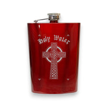 Load image into Gallery viewer, 8oz Celtic Cross Holy Water Flask