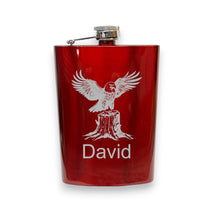 Load image into Gallery viewer, 8oz - CUSTOM - PERSONALIZED - American Eagle on Stump