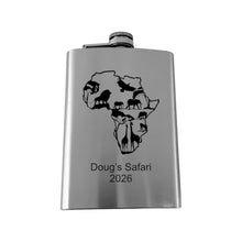 Load image into Gallery viewer, 8oz Flask - African Scene PERSONALIZED