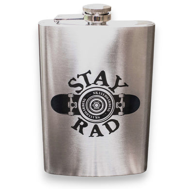 8oz Stay Rad Stainless Steel Flask