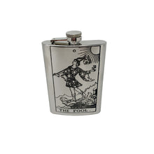 Load image into Gallery viewer, 8oz - The Fool Tarot Card - SS Flask