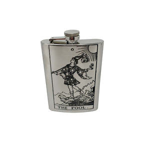 8oz - The Fool Tarot Card - SS Flask