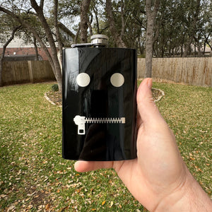 8oz The Gimp Black Flask