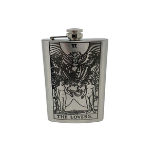 8oz - The Lovers Tarot Card - SS Flask