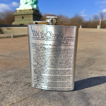 Load image into Gallery viewer, 8oz We the People Stainless Steel Flask