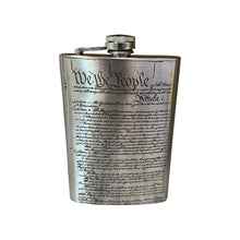 Load image into Gallery viewer, 8oz We the People Stainless Steel Flask