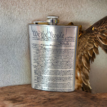 Load image into Gallery viewer, 8oz We the People Stainless Steel Flask