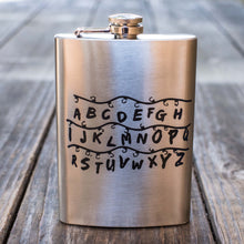 Load image into Gallery viewer, 8oz Alphalights Stainless Steel Flask