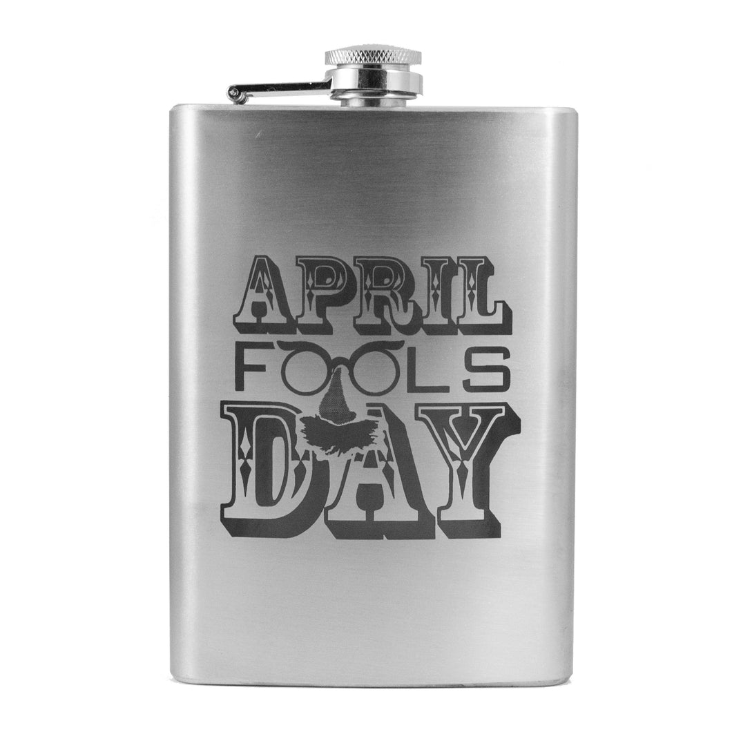 8oz April Fools Day Stainless Steel Flask