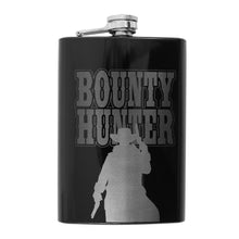 Load image into Gallery viewer, 8oz BLACK Bounty Hunter Flask