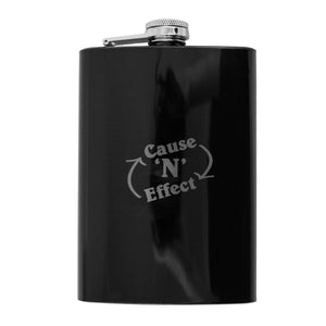 8oz BLACK Cause N Effect Flask