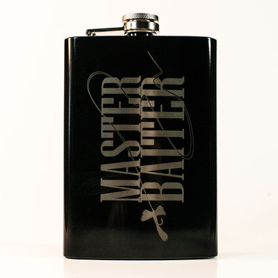 8oz BLACK Flyfishing Master Baiter Flask