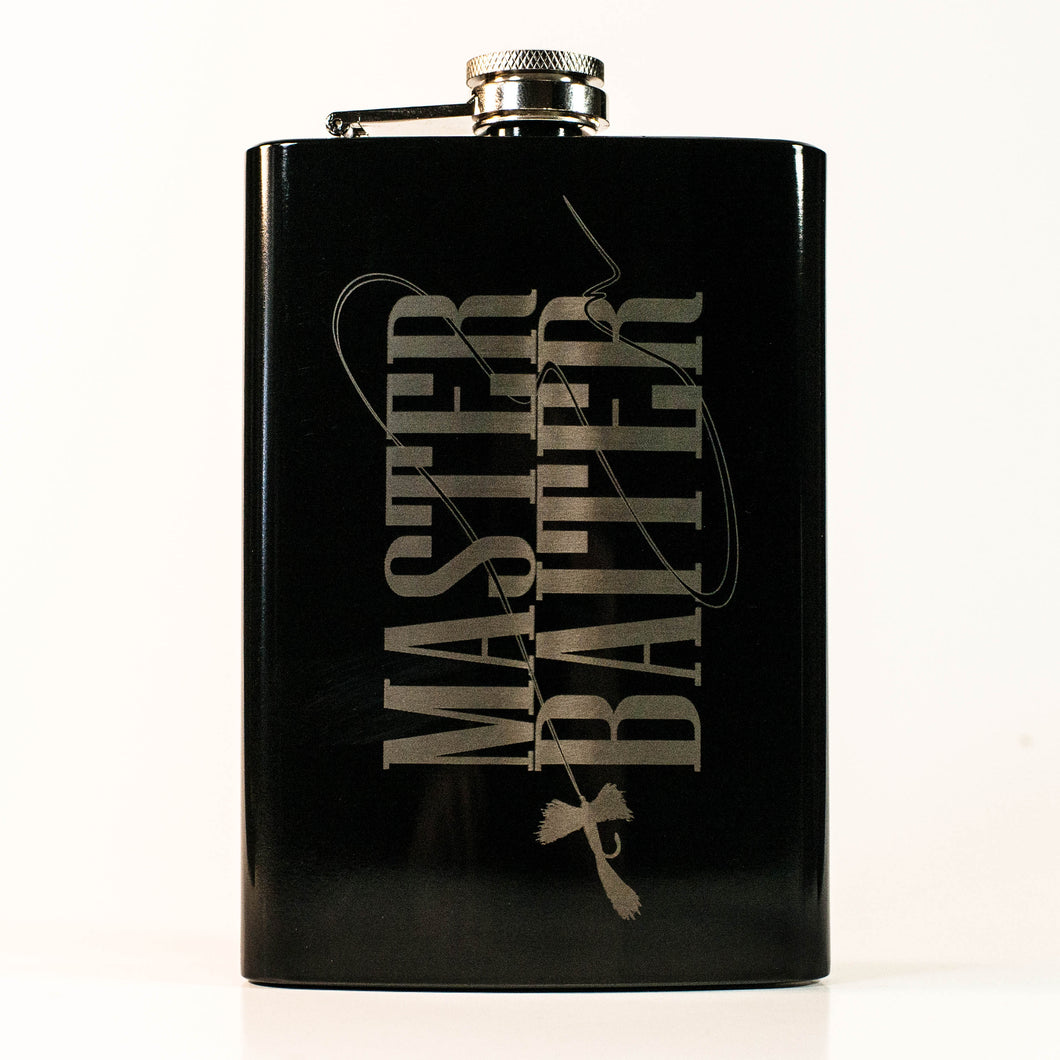 8oz BLACK Flyfishing Master Baiter Flask