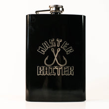 Load image into Gallery viewer, 8oz BLACK Master Baiter Flask